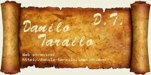 Danilo Tarailo vizit kartica